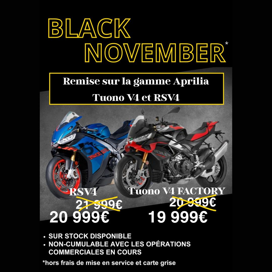 Atlantic Motos Concession Yamaha Nantes Black November RSV4 Et V4