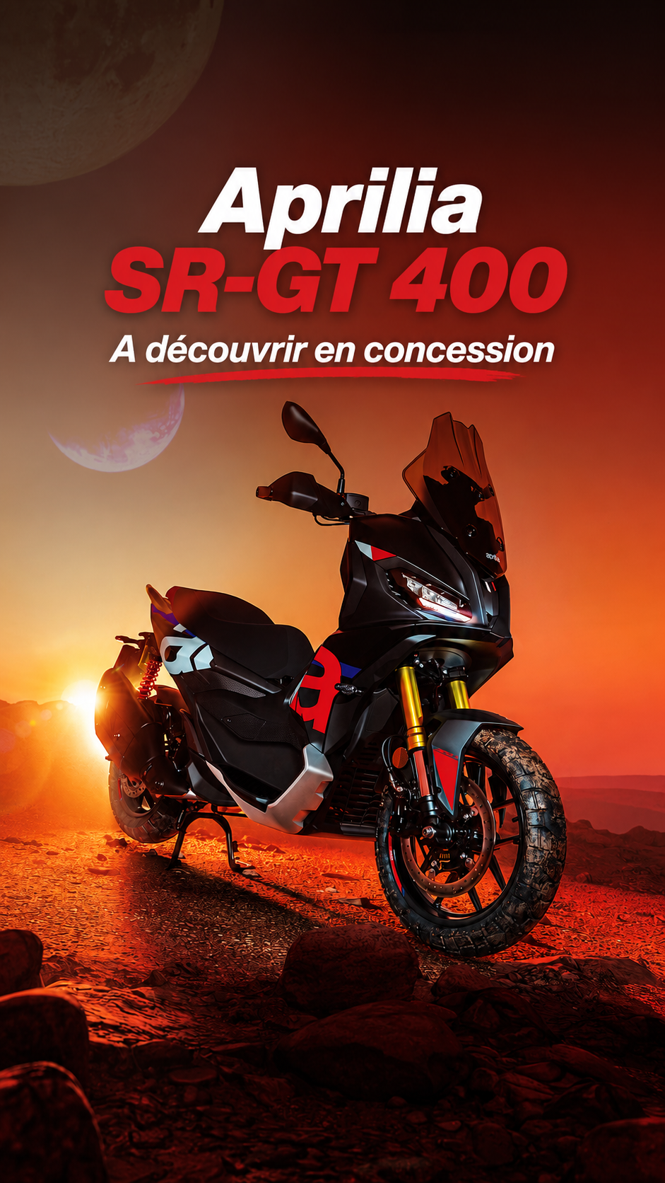 Atlantic Motos Concession Yamaha Nantes Aprilia Sr Gt 400 Atlantic Motos
