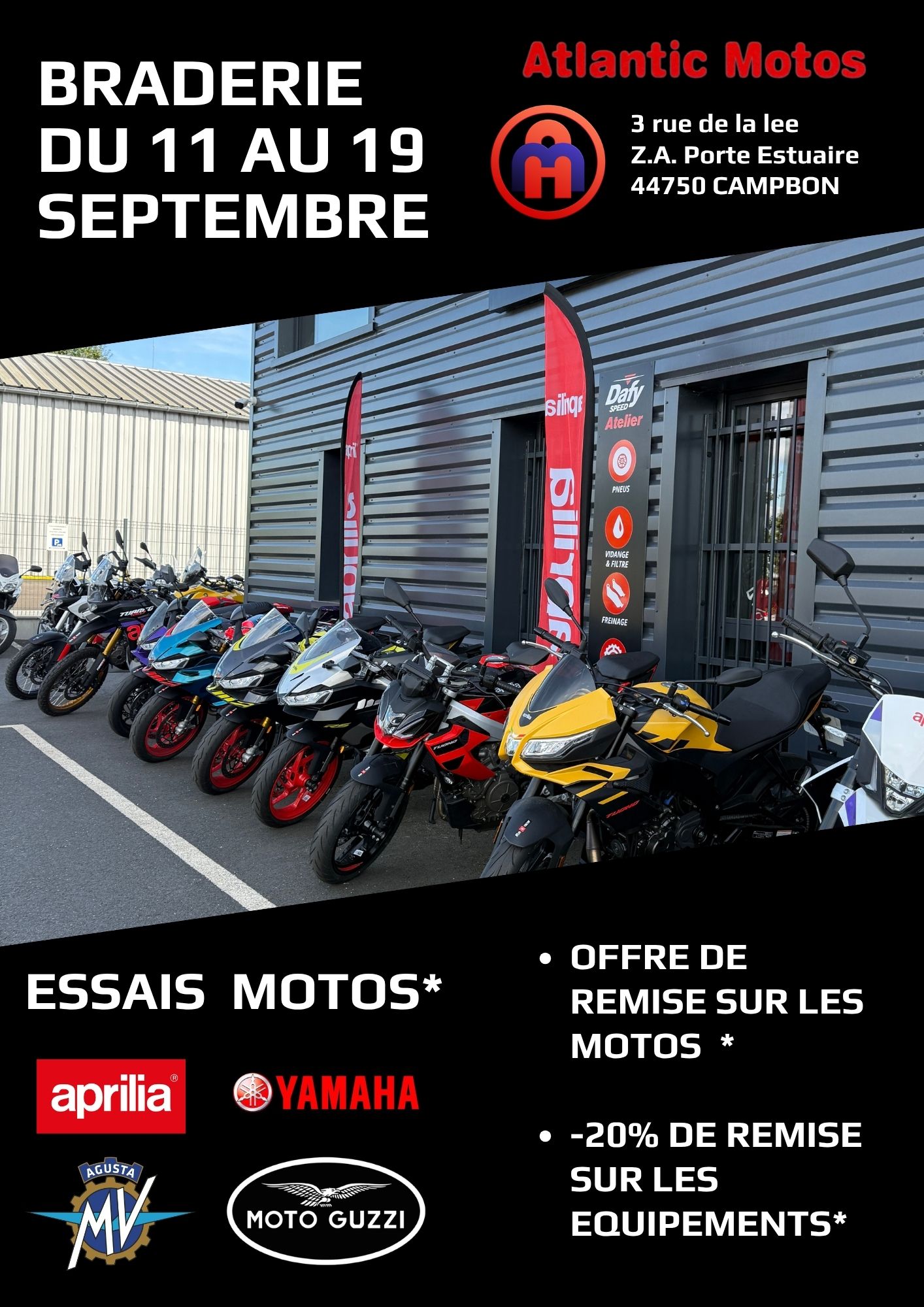 Atlantic Motos Concession Yamaha Nantes Braderie Atlantic Motos