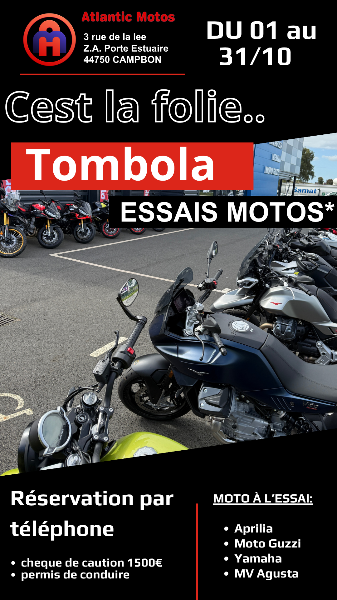 Atlantic Motos Concession Yamaha Nantes Portes Ouvertes Atlantic Motos Octobre Essai Moto