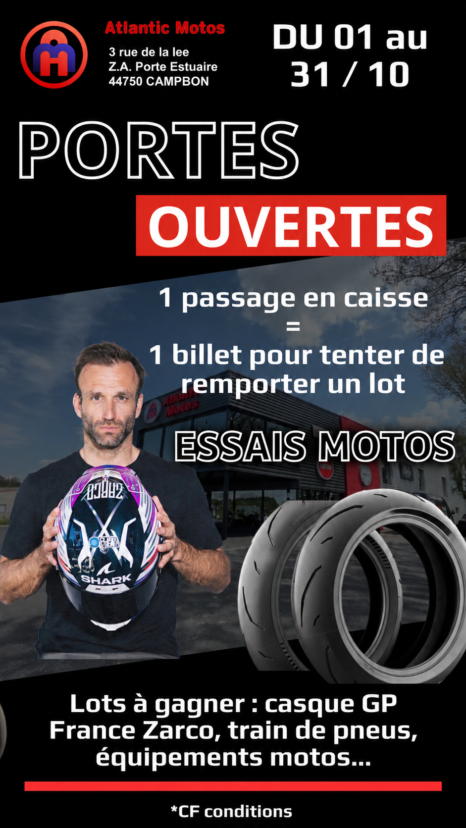 Atlantic Motos Concession Yamaha Nantes Portes Ouvertes Octobre Tombola